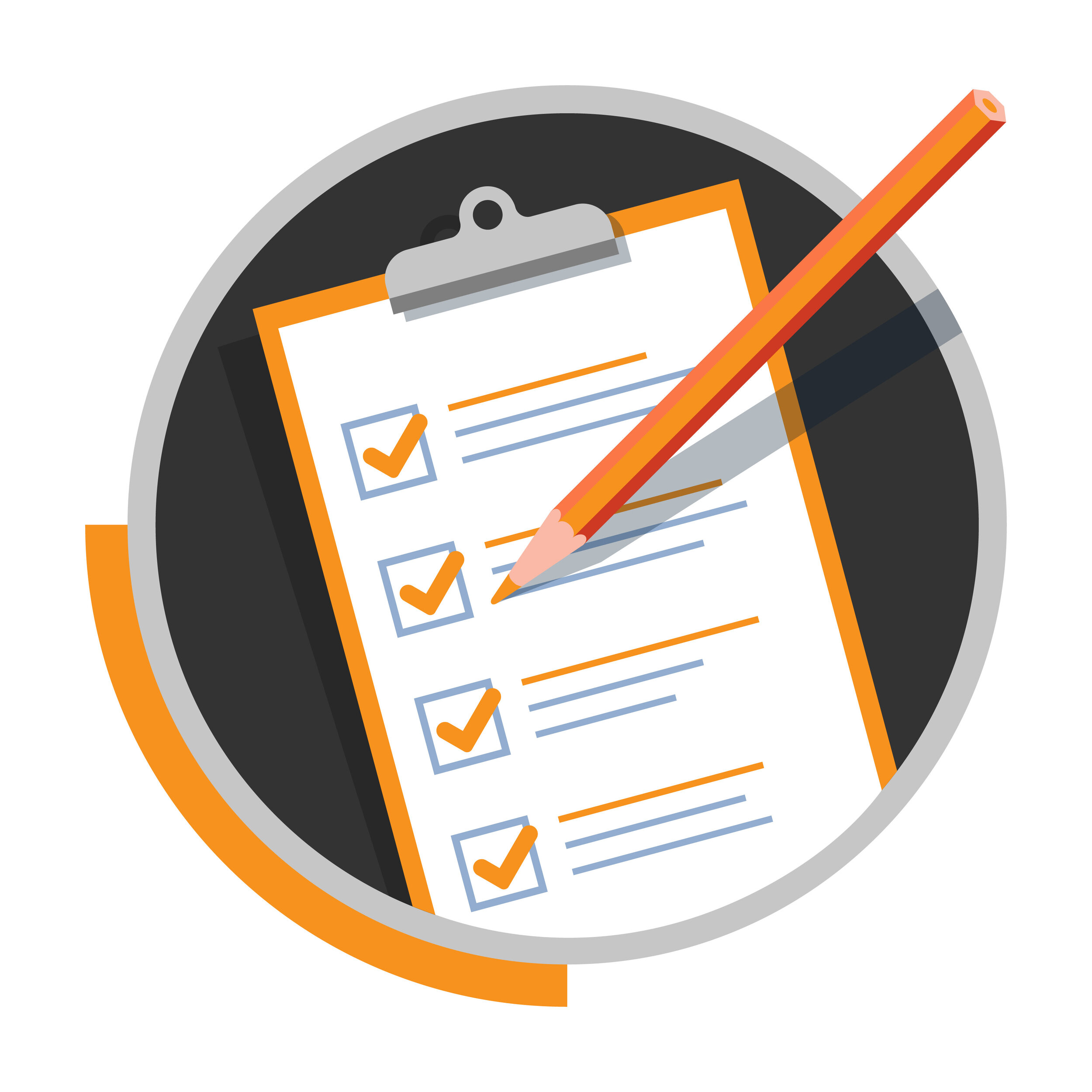 Logo checklist clipboard